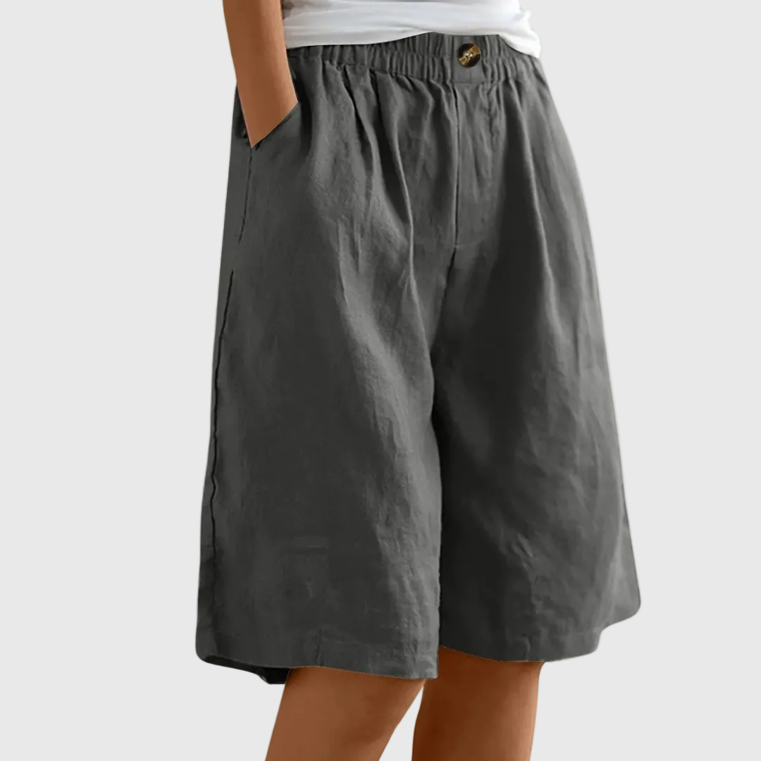 Novaro London® Harper Relaxed Elastic Waist Shorts