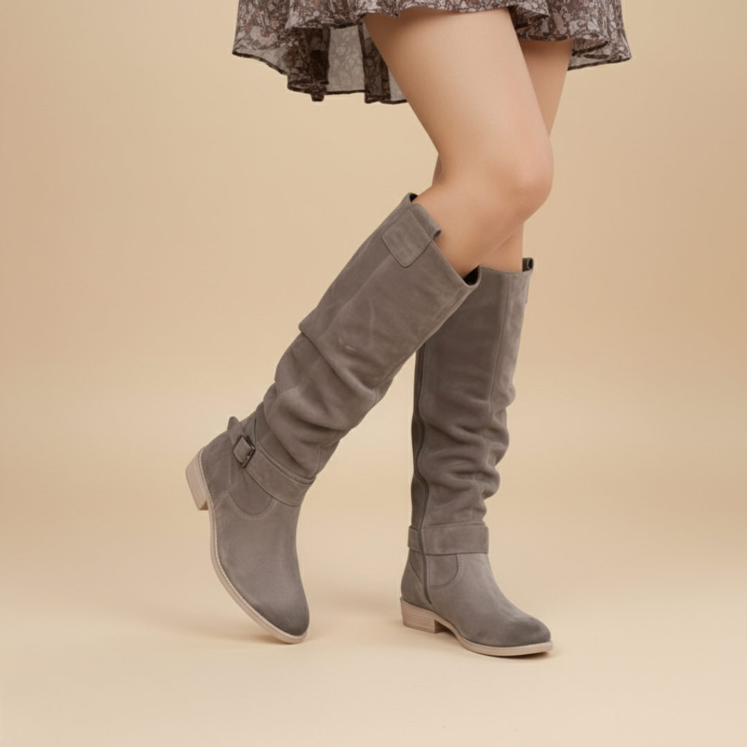 ELIZA SUEDE KNEE HIGH BOOTS ®| EFFORTLESS STYLE AND ALL-DAY COMFORT