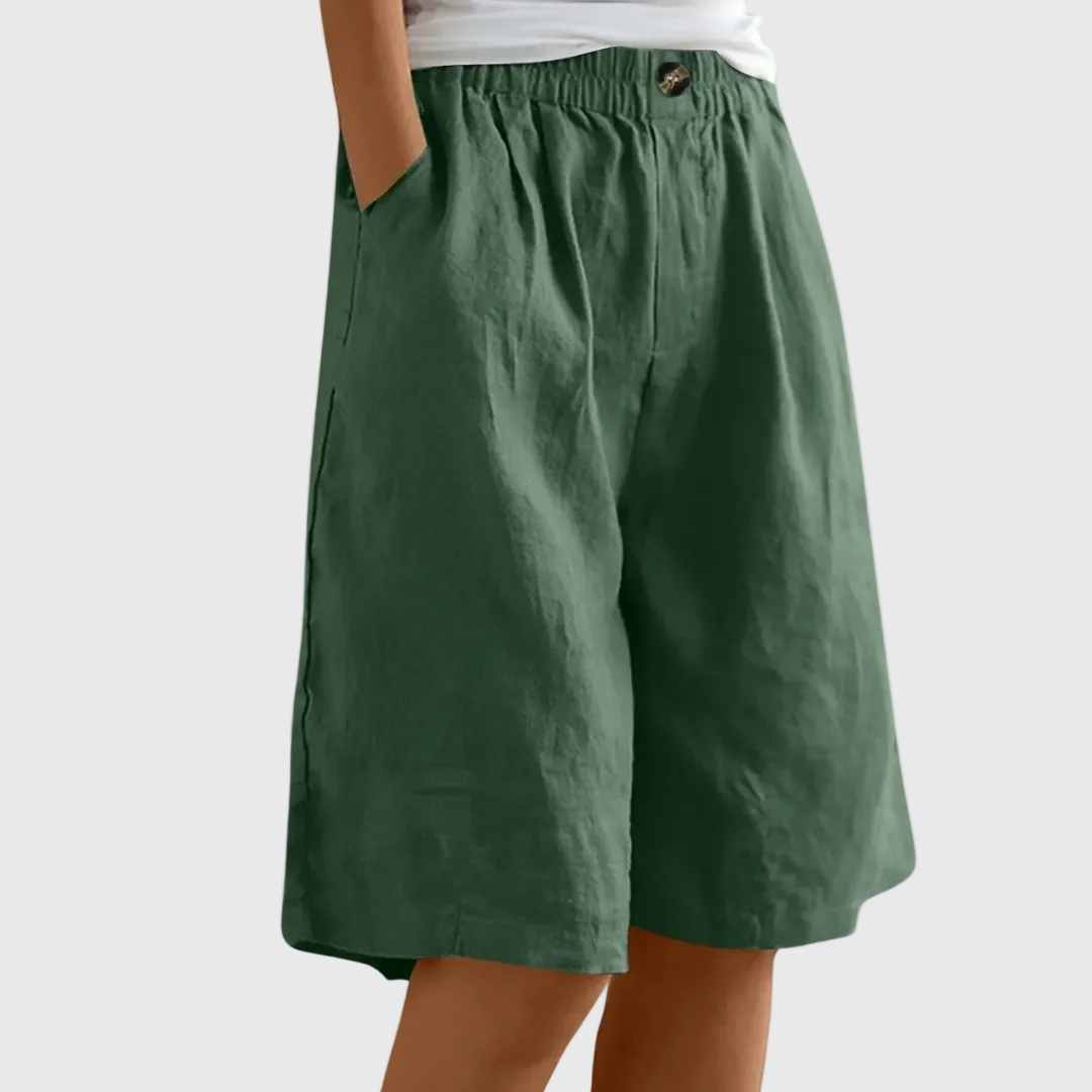 Novaro London® Harper Relaxed Elastic Waist Shorts