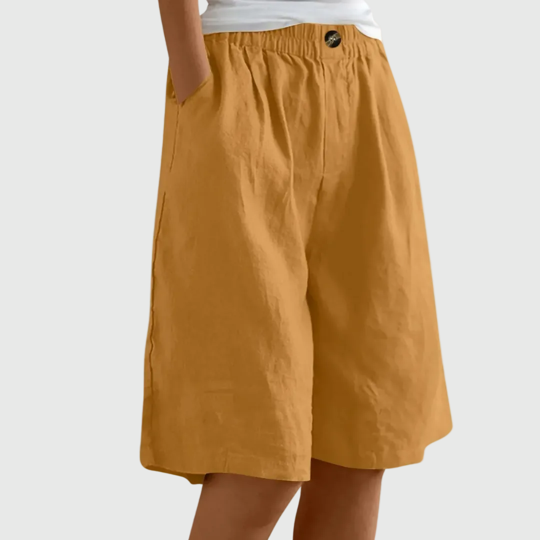 Novaro London® Harper Relaxed Elastic Waist Shorts