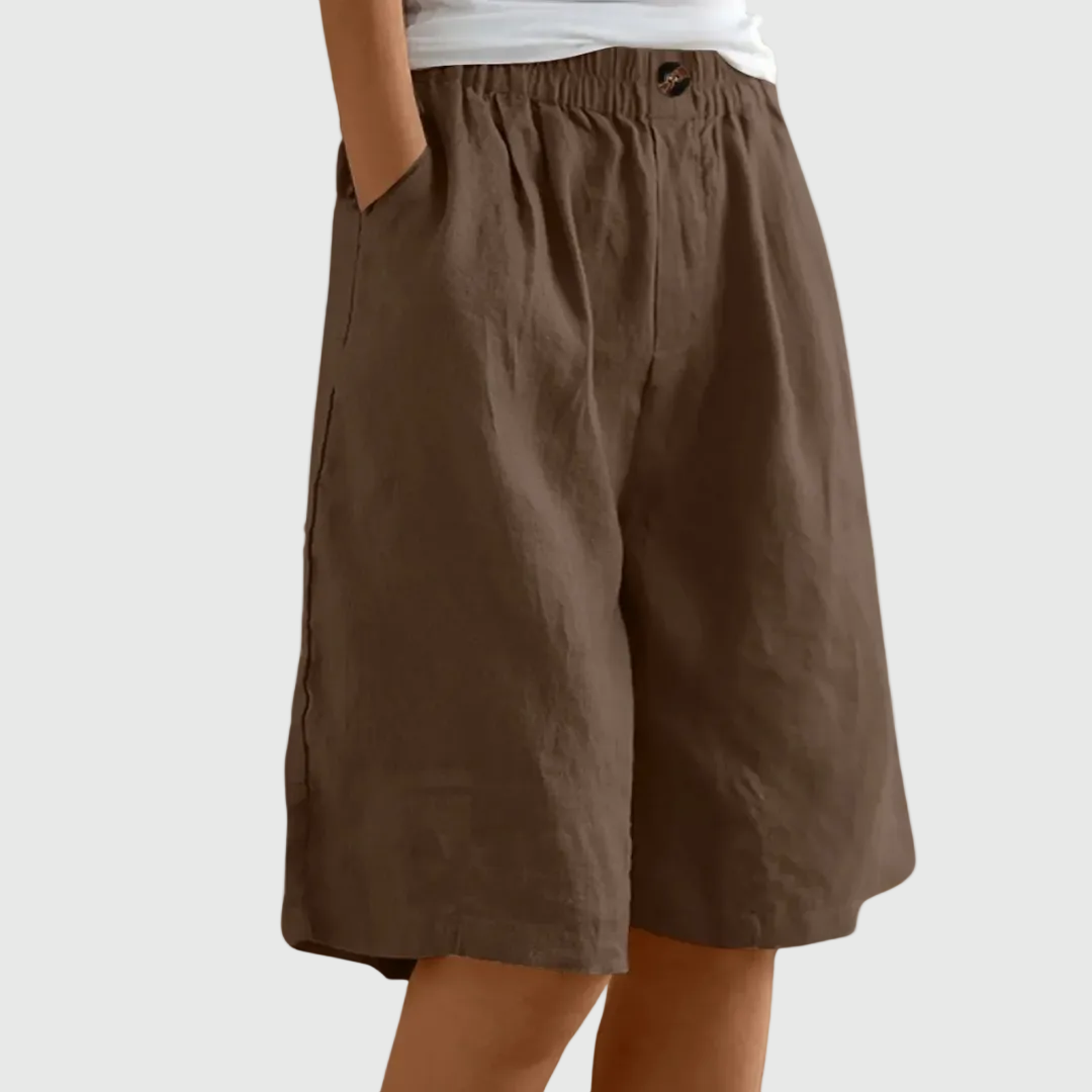 Novaro London® Harper Relaxed Elastic Waist Shorts
