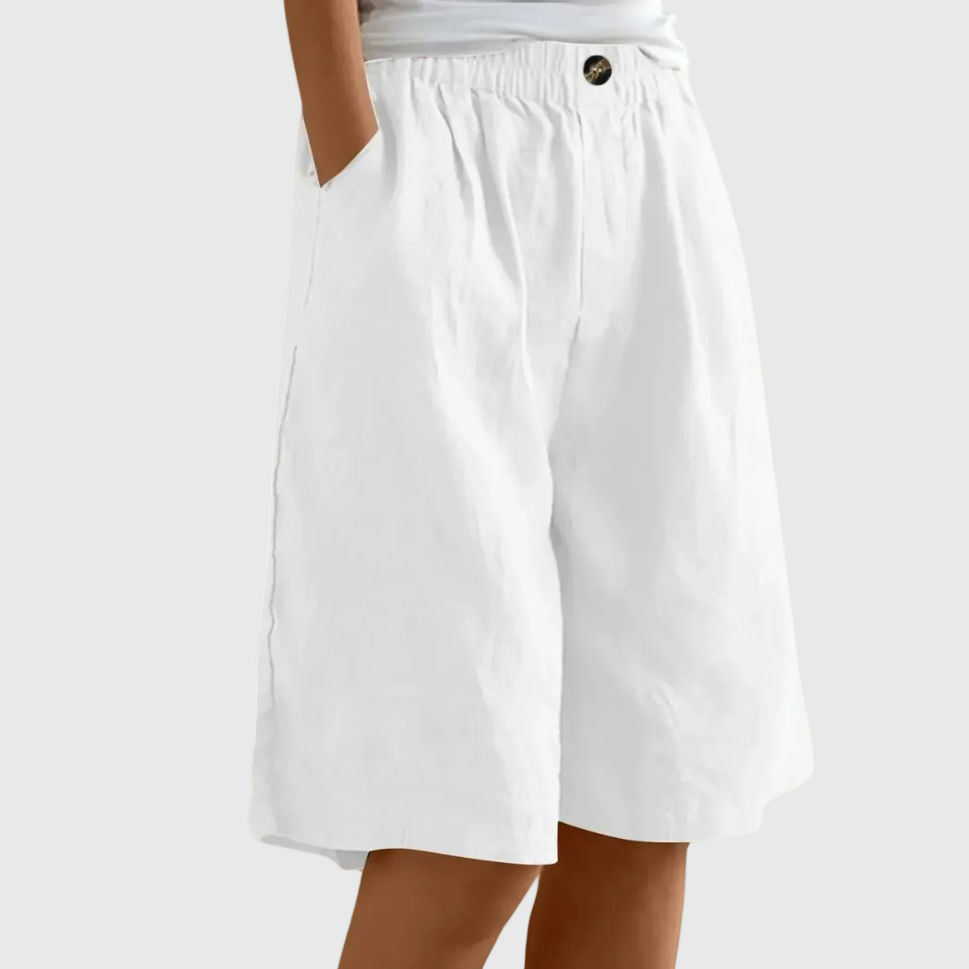 Novaro London® Harper Relaxed Elastic Waist Shorts
