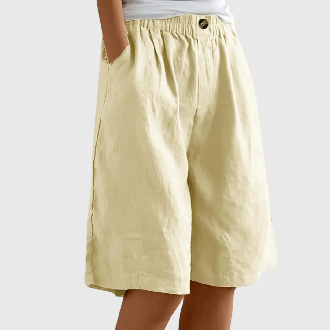 Novaro London® Harper Relaxed Elastic Waist Shorts