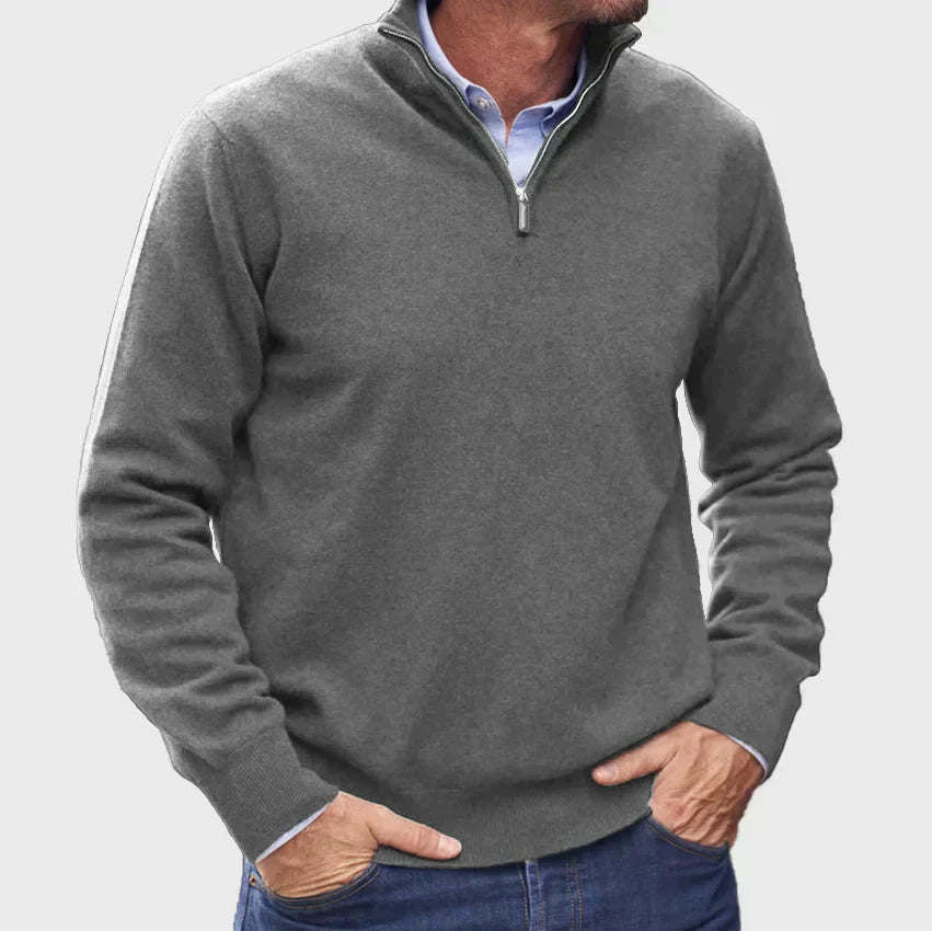 JOHN ZIP SWEATER® | WARMTH WITH ELEGANT SIMPLICITY