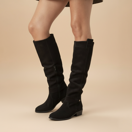 ELIZA SUEDE KNEE HIGH BOOTS ®| EFFORTLESS STYLE AND ALL-DAY COMFORT