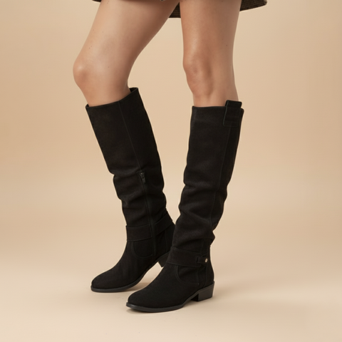 ELIZA SUEDE KNEE HIGH BOOTS ®| EFFORTLESS STYLE AND ALL-DAY COMFORT