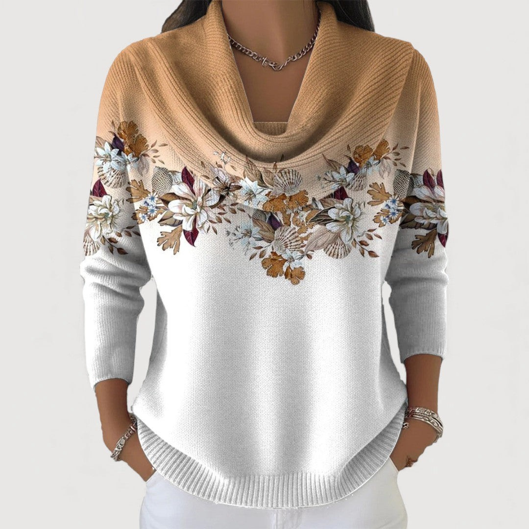 Alora® | Flower Sweater with Soft Neckline