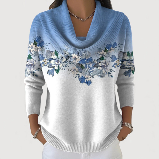 Alora® | Flower Sweater with Soft Neckline