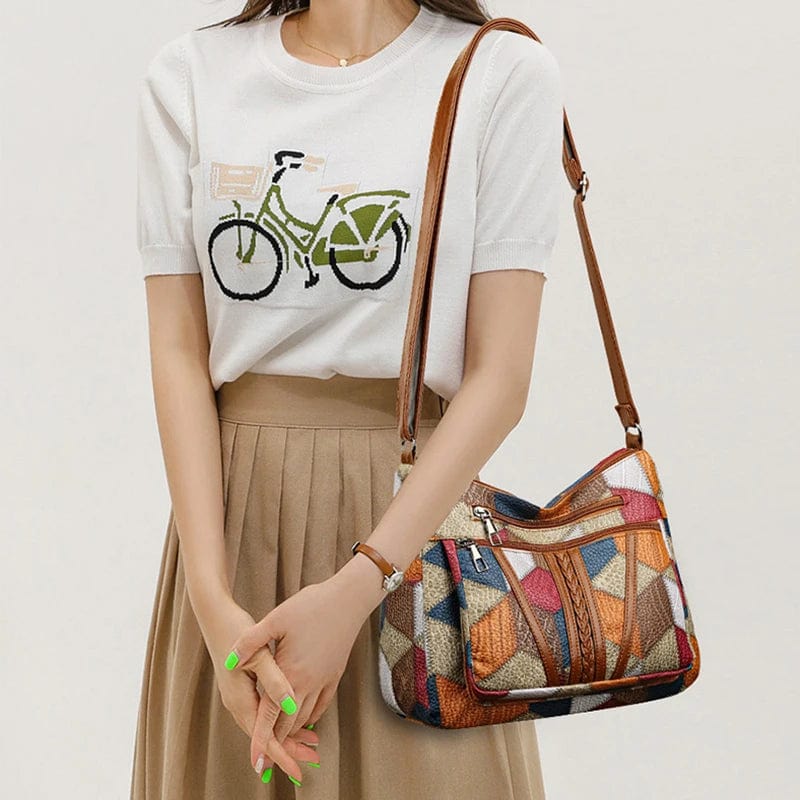 Solara® - Mosaic Leather Handbag
